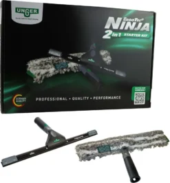 UNGER ErgoTec NINJA Fensterreinigungs Starter-Set 2in1 AKN10 -Leifheit || Vileda || Wenko Verkaufsgeschäft 6e2c5004d2ab81a4ec3620ea73a31753
