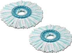 Leifheit 2er Set Ersatzkopf CLEAN TWIST Disc Mop Micro Duo