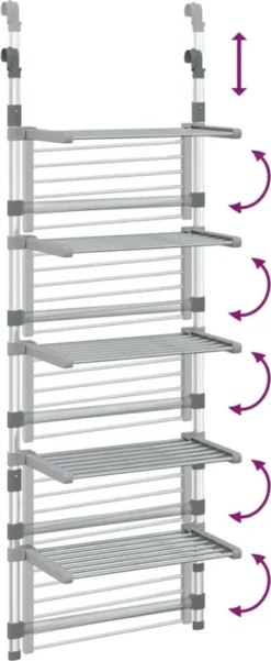 VidaXL Hängender Wäschetrockner 5 Etagen Aluminium -Leifheit || Vileda || Wenko Verkaufsgeschäft 6e9a63319a1137d99749486394125ff1