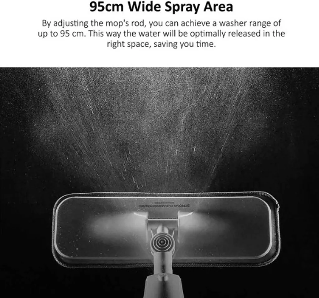 Deerma TB500 Mop Mit Wasserspray, 360° Drehung, 350ml Behälter, 1x Reinigungstuch 2 Deerma TB500 Mop Mit Wasserspray, 360° Drehung, 350ml Behälter, 1x Reinigungstuch – Bild 2