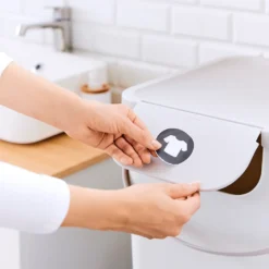 ROTHO Wäschesortiersystem 40 L ALBULA , Farbe:Mistletoe Weiß -Leifheit || Vileda || Wenko Verkaufsgeschäft 6f27f5311dc49b183be8a7759ec91b3b