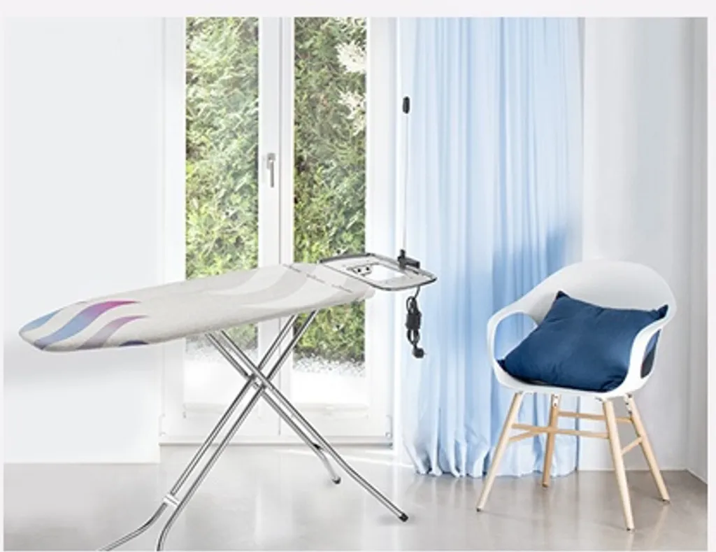 Vileda Total Reflect Plus M Bügelbrett Bügeltisch Bügelfläche 120 X 38 Cm Höhenverstellung Kabelhalter 3 Vileda Total Reflect Plus M Bügelbrett Bügeltisch Bügelfläche 120 X 38 Cm Höhenverstellung Kabelhalter – Bild 3
