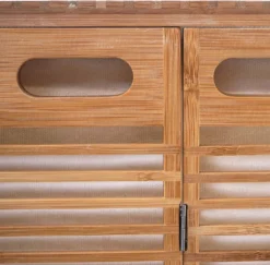 Wäschetruhe HWC-B18, Wäschebox Wäschekorb Wäschesammler, Bambus 61x50x35cm -Leifheit || Vileda || Wenko Verkaufsgeschäft 70f48c530522f474607729b413bfa1cb