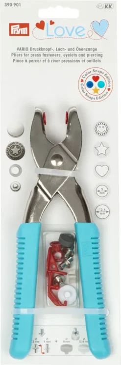 Prym Love Vario Druckknopfzange Ösenzange Lochzange Türkis -Leifheit || Vileda || Wenko Verkaufsgeschäft 71b30f9e5966a408d6c8d035e64ac540