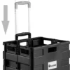 Tectake Einkaufstrolley Klappbar - Schwarz