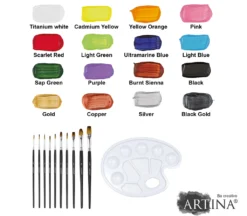 Artina Acrylfarbenset Mit 4 Metallic Acrylfarben Bergamo (27tlg) 12 Artina Acrylfarbenset Mit 4 Metallic Acrylfarben Bergamo (27tlg) -Leifheit || Vileda || Wenko Verkaufsgeschäft 749b01fb70dac3a1a5a1aca35375b0ff