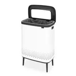 Brabantia Bo Wäschekorb Hi, 90 L, Rechteckig, Weiß, Schwarz, 540 Mm, 320 Mm -Leifheit || Vileda || Wenko Verkaufsgeschäft 74a5280ee82ae4a230bebde06c97dc27