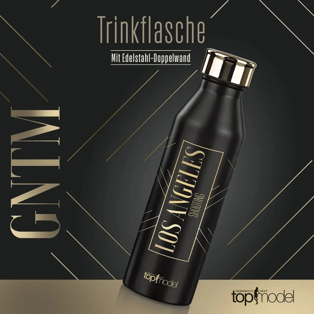 GNTM Germanys Next Topmodel Trinkflasche Wasserflasche Edelstahl Sport 600ml 14 GNTM Germanys Next Topmodel Trinkflasche Wasserflasche Edelstahl Sport 600ml – Bild 14