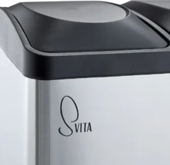 SVITA TC3X15 Mülleimer Papierkorb Edelstahl Treteimer Abfalleimer Recycling 45L -Leifheit || Vileda || Wenko Verkaufsgeschäft 74eae3ba67fd4a858b23440c42e39432