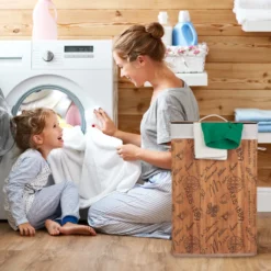 Relaxdays Wäschekorb Bambus Faltbar -Leifheit || Vileda || Wenko Verkaufsgeschäft 764be6afb6756d02b25fb2189c1ff94d