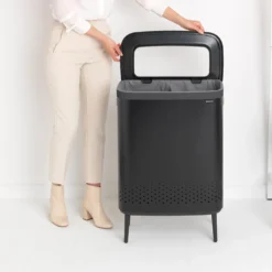 Brabantia Bo Wäschekorb Hi, 90 L, Rechteckig, Schwarz, Schwarz, 540 Mm, 320 Mm -Leifheit || Vileda || Wenko Verkaufsgeschäft 794e223e4de5a03dfc87916c3700d04f