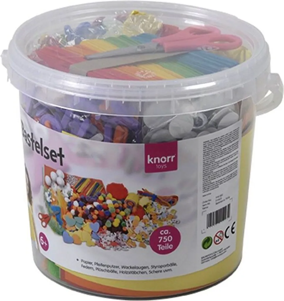 KnorrToys Bastelkasten Creative Bucket 750-teilig 2 KnorrToys Bastelkasten Creative Bucket 750-teilig – Bild 2