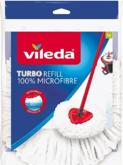 Vileda Ersatzmop Zu Easy Wring & Clean Refill, Weiß