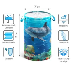 Wäschekorb Delphin -Leifheit || Vileda || Wenko Verkaufsgeschäft 7ac3217df23407199c759855f4373c22