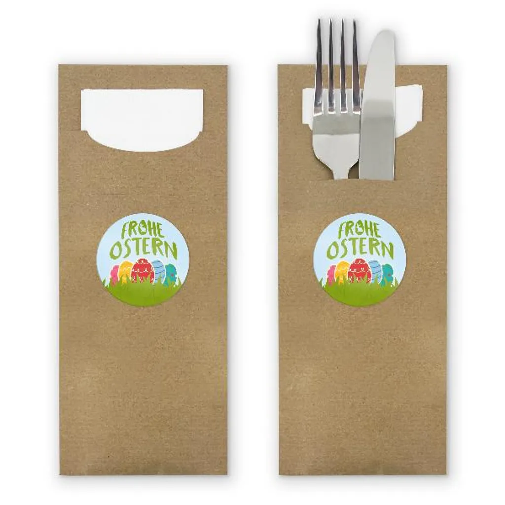 Itenga 24x Bestecktaschen Frohe Ostern Bunt (Motiv 212) 4 Itenga 24x Bestecktaschen Frohe Ostern Bunt (Motiv 212) – Bild 4