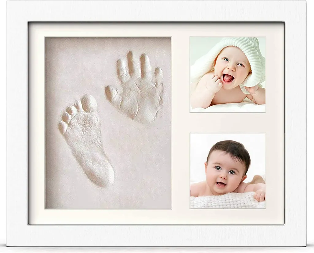 Baby Handabdruck Und Fußabdruck Set, Gipsabdruck Baby Hand Und Fuß Mit Echtholz Bilderrahmen- Perfekte Geschenkidee Für Kleinkinder, Mütter Und Väter, Erinnerungen Für Die Ewigkeit 6 Baby Handabdruck Und Fußabdruck Set, Gipsabdruck Baby Hand Und Fuß Mit Echtholz Bilderrahmen- Perfekte Geschenkidee Für Kleinkinder, Mütter Und Väter, Erinnerungen Für Die Ewigkeit – Bild 6