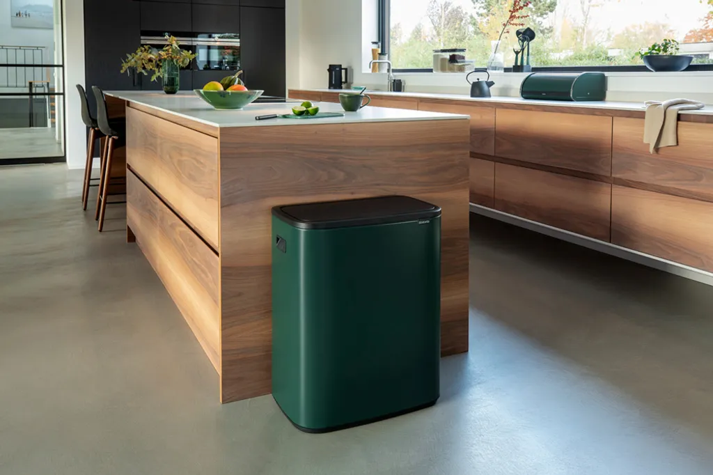 MÜLLTRENNER 2 X 30 L Müllsortierer Abfalleimer Müllsammler Dunkelgrün BRABANTIA 13 MÜLLTRENNER 2 X 30 L Müllsortierer Abfalleimer Müllsammler Dunkelgrün BRABANTIA – Bild 13