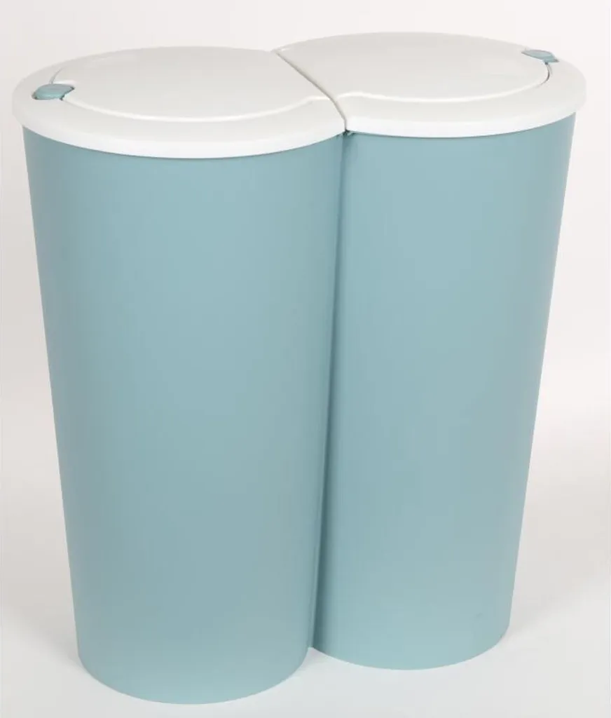 Deuba Mülleimer 50 L Duo 2fach Trennsystem 2x25L Druckknopf-Automatik Küche Abfalleimer Müllbehälter Mülltrennung Büro, Farbe:schwarz - Black - Noir 18 Deuba Mülleimer 50 L Duo 2fach Trennsystem 2x25L Druckknopf-Automatik Küche Abfalleimer Müllbehälter Mülltrennung Büro, Farbe:schwarz - Black - Noir – Bild 18