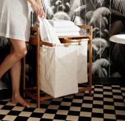 Lumaland Wäschekorb Aus Bambus, Mit 2 Ausziehbaren Wäschesäcken, Ca. 73 X 64 X 33 Cm Beige -Leifheit || Vileda || Wenko Verkaufsgeschäft 7e9082d75124550ce7271dfc16bbce40