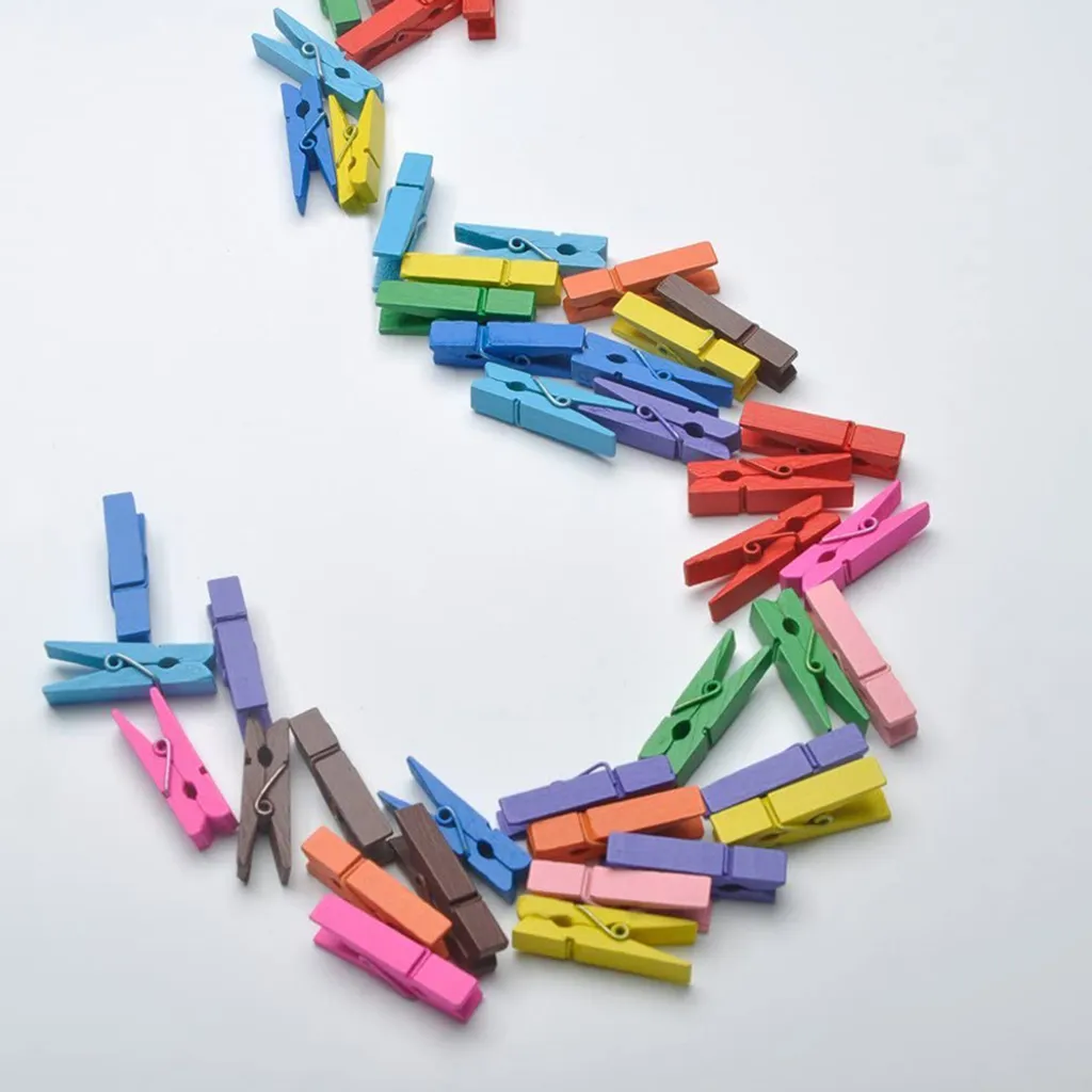 100 Stück Wäscheklammern, Farbig Wäscheklammer Klammern DekoKlammern Holzwäscheklammern Holzklammern Zierklammern Für Fotos Fotowand Clothespins DIY Handwerks 6 100 Stück Wäscheklammern, Farbig Wäscheklammer Klammern DekoKlammern Holzwäscheklammern Holzklammern Zierklammern Für Fotos Fotowand Clothespins DIY Handwerks – Bild 6