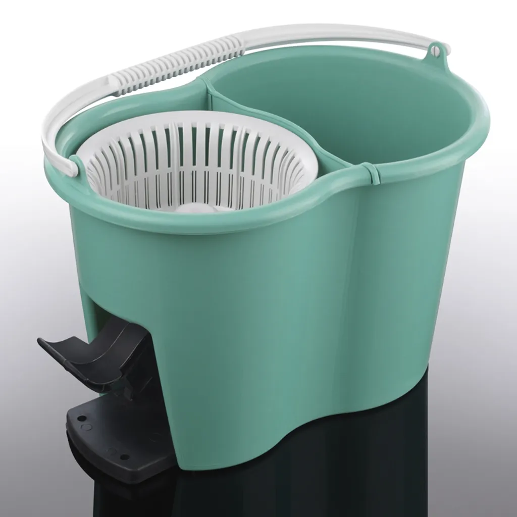 Wischmop Bodenwischer Set 2 Kammer Power Filtersystem Wischen Putzeimer Mopp NEU 8 Wischmop Bodenwischer Set 2 Kammer Power Filtersystem Wischen Putzeimer Mopp NEU – Bild 8