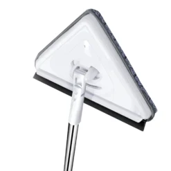 3-Teilige Stange Verstellbar Dreieck Reinigungsglas Mopp 360 ° Drehbares Reinigungswerkzeug + Frei 2 Mopp Bodenwischer -Leifheit || Vileda || Wenko Verkaufsgeschäft 804c1bbff281ed7cb1ec59b2a4aa4812