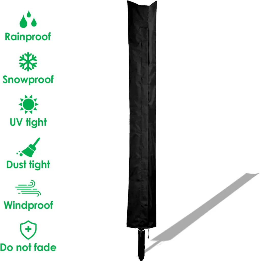 EINFEBEN Waeschespinne Wäschespinnen Schutzhuelle Mit Hochdichter Oxford PVC-Beschichtung Mit Reissverschluss & Kordelzug Wasserdichte Stoff Huelle Fuer Waeschespinne Abdeckung Extrem Wasserabweisendes 168 X 28cm Schwarz 2 EINFEBEN Waeschespinne Wäschespinnen Schutzhuelle Mit Hochdichter Oxford PVC-Beschichtung Mit Reissverschluss & Kordelzug Wasserdichte Stoff Huelle Fuer Waeschespinne Abdeckung Extrem Wasserabweisendes 168 X 28cm Schwarz – Bild 2