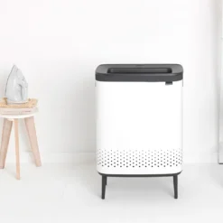 Brabantia Bo Wäschekorb Hi, 90 L, Rechteckig, Weiß, Schwarz, 540 Mm, 320 Mm -Leifheit || Vileda || Wenko Verkaufsgeschäft 80d1bbe2222efd024d4e221cc9f64fce