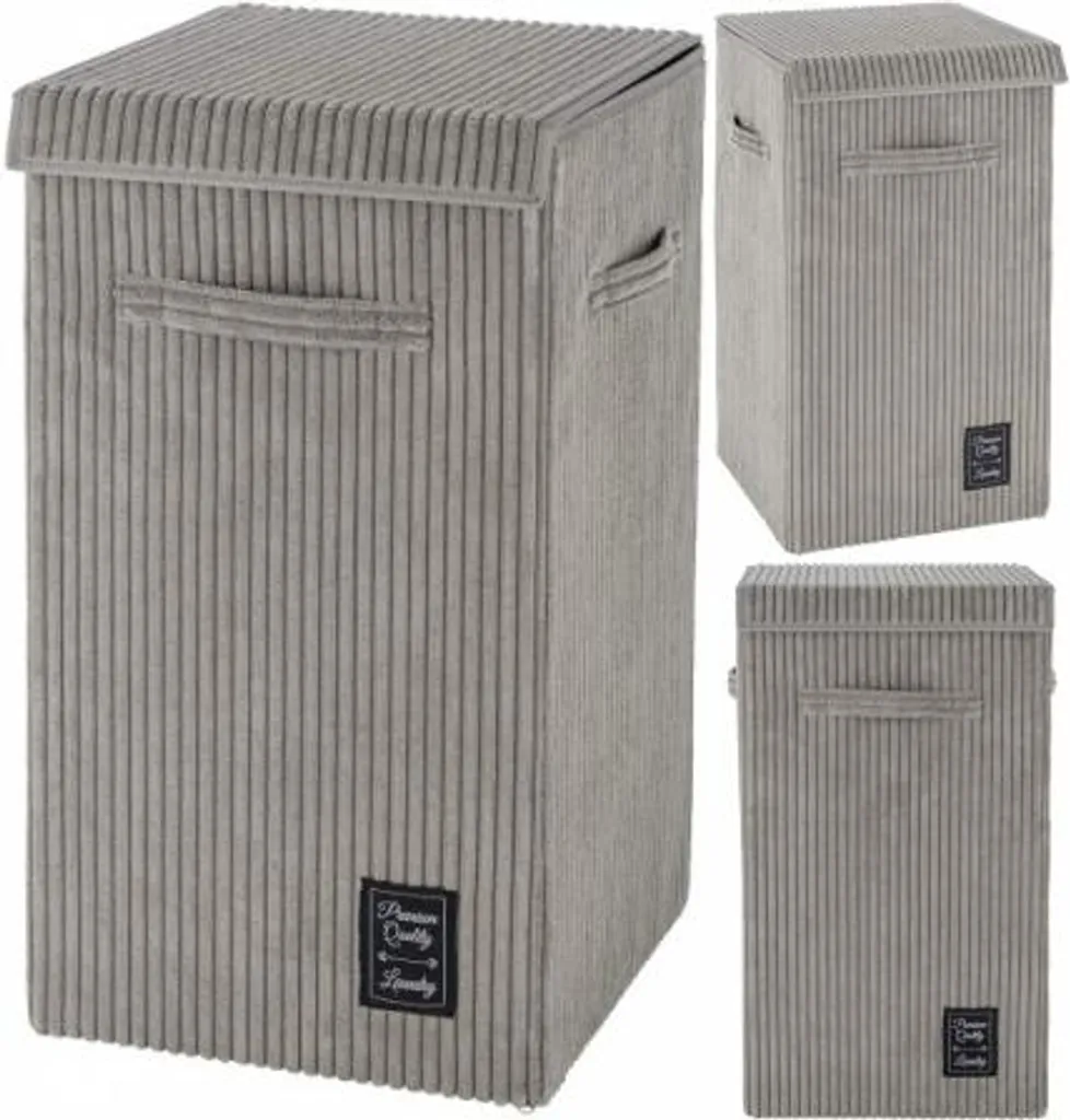 Wenko Wäschesammler Cora Grau 7 Wenko Wäschesammler Cora Grau – Bild 7