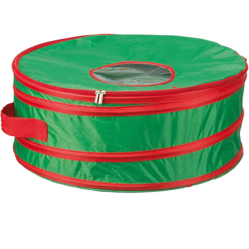 Weihnachtstasche Für Großen Weihnachtskranz Grün Rot 1 Weihnachtstasche Für Großen Weihnachtskranz Grün Rot