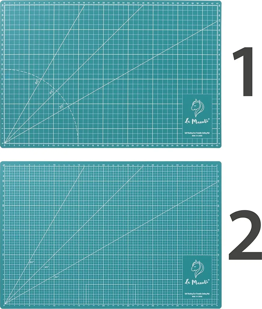 La Manuli Schneidematte Selbstheilend A3 45x30 Cm 5 SCHICHTEN, Beidseitig Nutzbar | Gut Als Schreibtisch Unterlage, Nähen Zubehör, Malunterlage Für Kinder, Basteln, DIY | Self Healing Cutting Mat (A3) 5 La Manuli Schneidematte Selbstheilend A3 45x30 Cm 5 SCHICHTEN, Beidseitig Nutzbar | Gut Als Schreibtisch Unterlage, Nähen Zubehör, Malunterlage Für Kinder, Basteln, DIY | Self Healing Cutting Mat (A3) – Bild 5