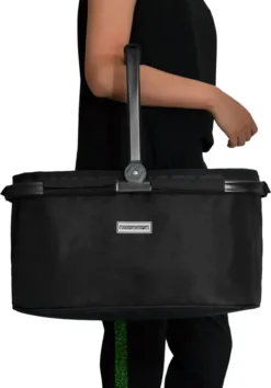 Anndora Einkaufskorb - Schwarz (22 Liter) - Schwarz -Leifheit || Vileda || Wenko Verkaufsgeschäft 81d4b8aef90e2085bcf006357d29d55c