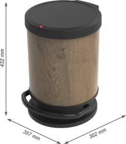 ROTHO Treteimer Rund 20 L PASO, Farbe:Holz Dunkel 5 ROTHO Treteimer Rund 20 L PASO, Farbe:Holz Dunkel -Leifheit || Vileda || Wenko Verkaufsgeschäft 81f8a2ac9e853ab5bdfb5b42407ccf27