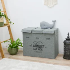 3 Fächer Wäschekorb Mit Deckel - 84L Wäschesammler Faltbar - 60x30x50 Wäschebox 15 3 Fächer Wäschekorb Mit Deckel - 84L Wäschesammler Faltbar - 60x30x50 Wäschebox -Leifheit || Vileda || Wenko Verkaufsgeschäft 8210e29f7b62ba1a38c0c2b4584c6090