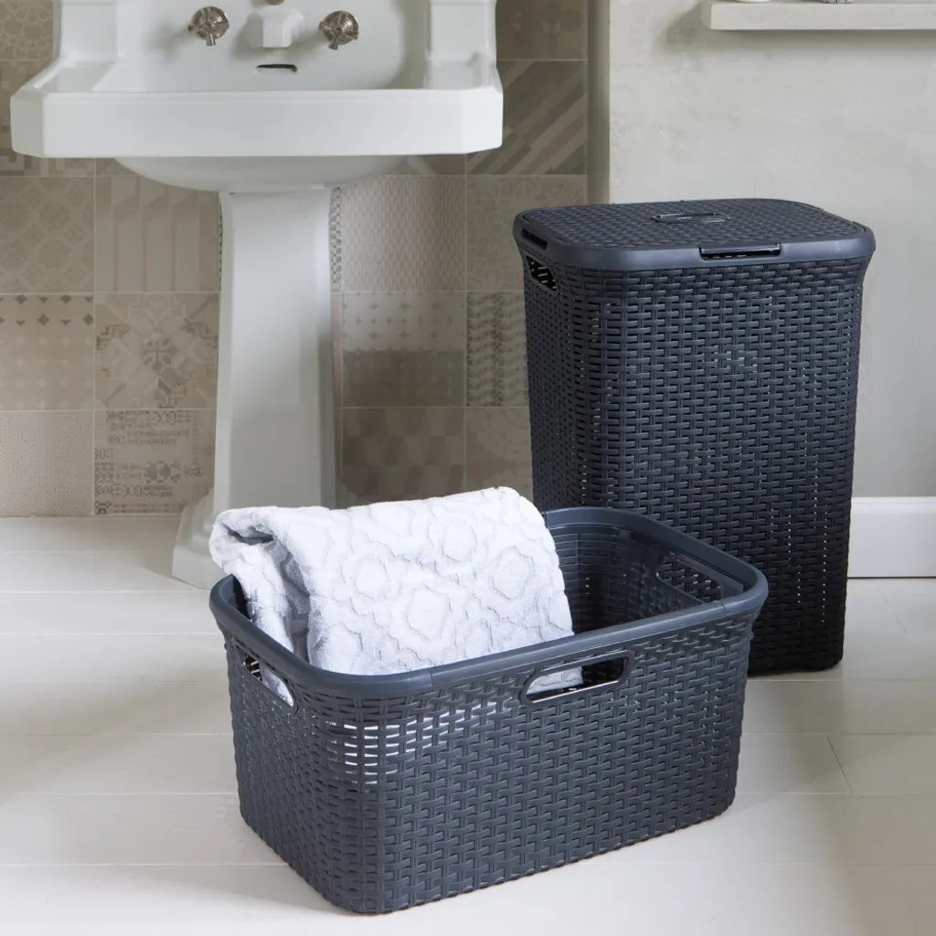 Curver STYLE Wäschebox 40L, Anthrazit 2 Curver STYLE Wäschebox 40L, Anthrazit – Bild 2