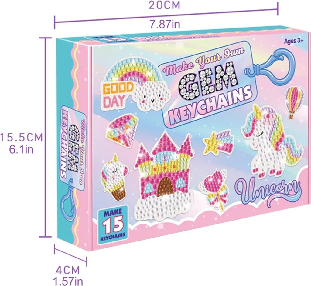 5D DIY Diamond Painting Schlüsselanhänger Set, Diamond Painting Schlüsselanhänger, 5D Diamond Diamond Painting Mit DIY Tools, Party Bag Kindergeburtstagsfeier 7 5D DIY Diamond Painting Schlüsselanhänger Set, Diamond Painting Schlüsselanhänger, 5D Diamond Diamond Painting Mit DIY Tools, Party Bag Kindergeburtstagsfeier – Bild 7