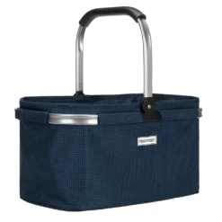 Anndora Einkaufskorb - Henkelkorb Blau Hahnentritt48 Cm Breit - Hahnentritt -Leifheit || Vileda || Wenko Verkaufsgeschäft 86746970324c6258e70bd7450156d4c4