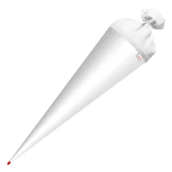 Roth Bastel-Schultüte Groß Weiß - 70 Cm Rund - Extra Stabil Durch Rot(h)-Spitze Mit Weißem Filz-Verschluss -Leifheit || Vileda || Wenko Verkaufsgeschäft 8a612ef33003a51916b2c6602fbe95b7