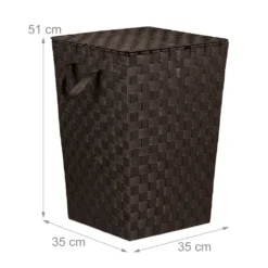 Relaxdays 1 X Wäschekorb Mit Deckel Braun -Leifheit || Vileda || Wenko Verkaufsgeschäft 8b5aa794e84f484dfb30f7006762ebc2