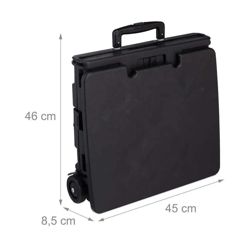 Relaxdays Einkaufstrolley Klappbar Mit Rollen 5 Relaxdays Einkaufstrolley Klappbar Mit Rollen – Bild 5