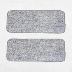 LIVINGTON Touchless Mop Ersatz-Pads, Bodenwischtücher, Mikrofaserpads, Mikrofaser, 2er-Set