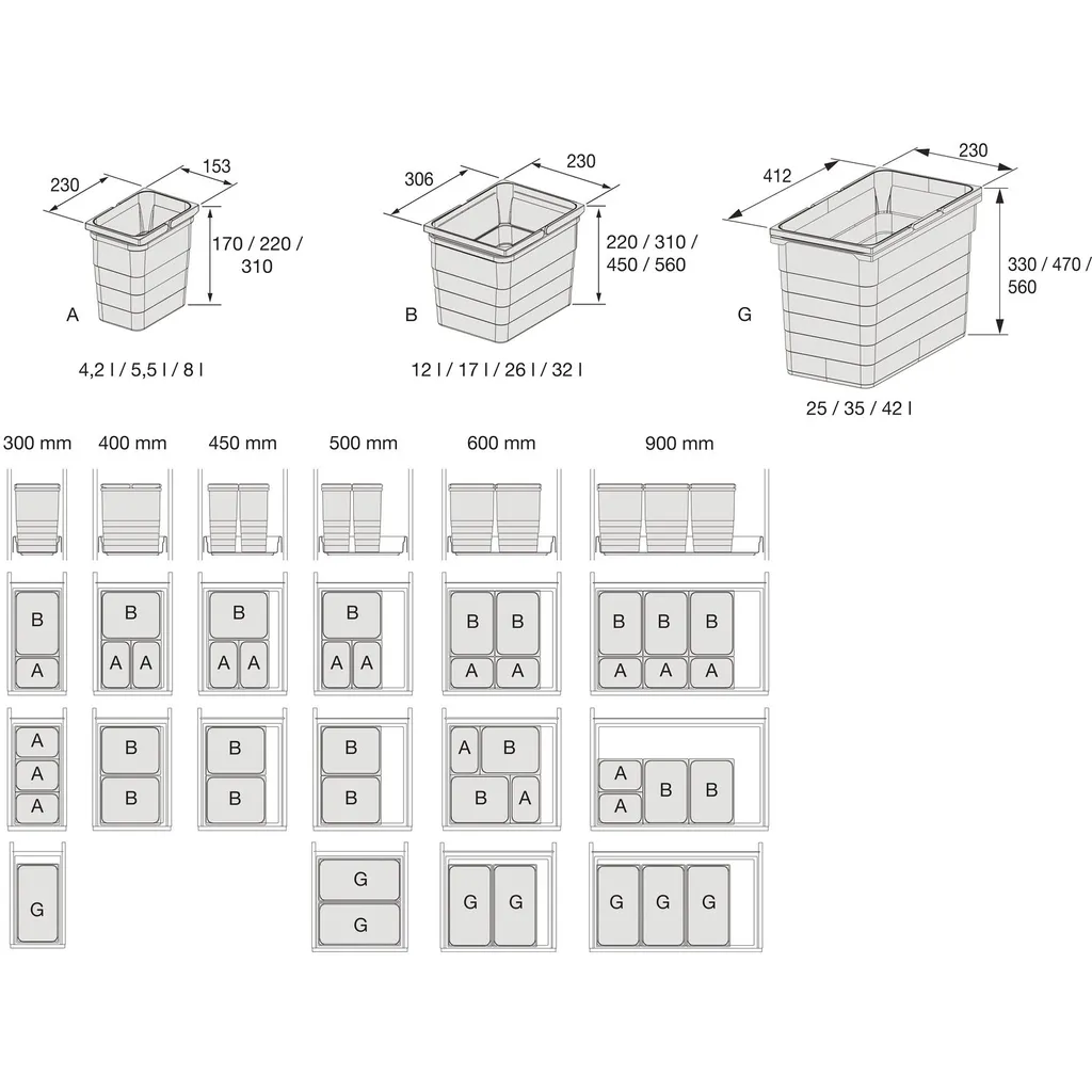 NINKA Abfallbehälter 8 L Dunkelgrau 4 NINKA Abfallbehälter 8 L Dunkelgrau – Bild 4