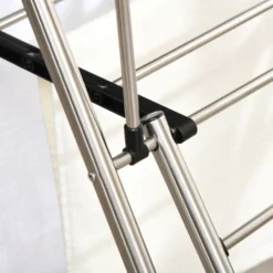 HOMCOM Kleiderständer Wäschetrockner Wäscheständer Standtrockner Zusammenklappbar Großer Trockenraum Edelstahl 138,5x63x208cm -Leifheit || Vileda || Wenko Verkaufsgeschäft 8cfefc350144b05ebb7aad6300bdc85d