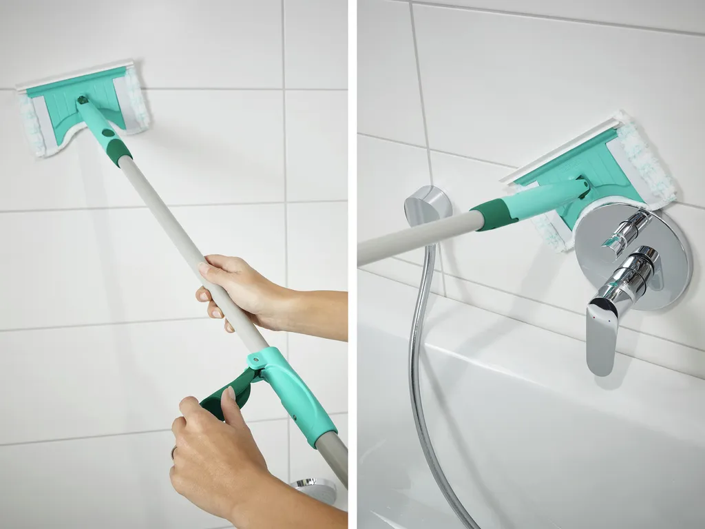 Leifheit Fliesen- Und Wannenwischer Bath Cleaner Micro Duo Telescope 125 3 Leifheit Fliesen- Und Wannenwischer Bath Cleaner Micro Duo Telescope 125 – Bild 3