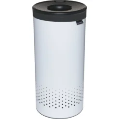 Brabantia Wäschekorb, 35 L Dunkelgrau / Weiss