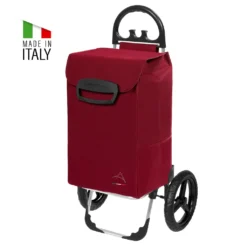 Einkaufstrolley KILEY XXL Bordeaux Mit 78l Fassung & Seitentaschen - Extragroße, Leise & Abnehmbare Gummiräder -Leifheit || Vileda || Wenko Verkaufsgeschäft 905210c06d07a2f69e7a0bebc857cf24