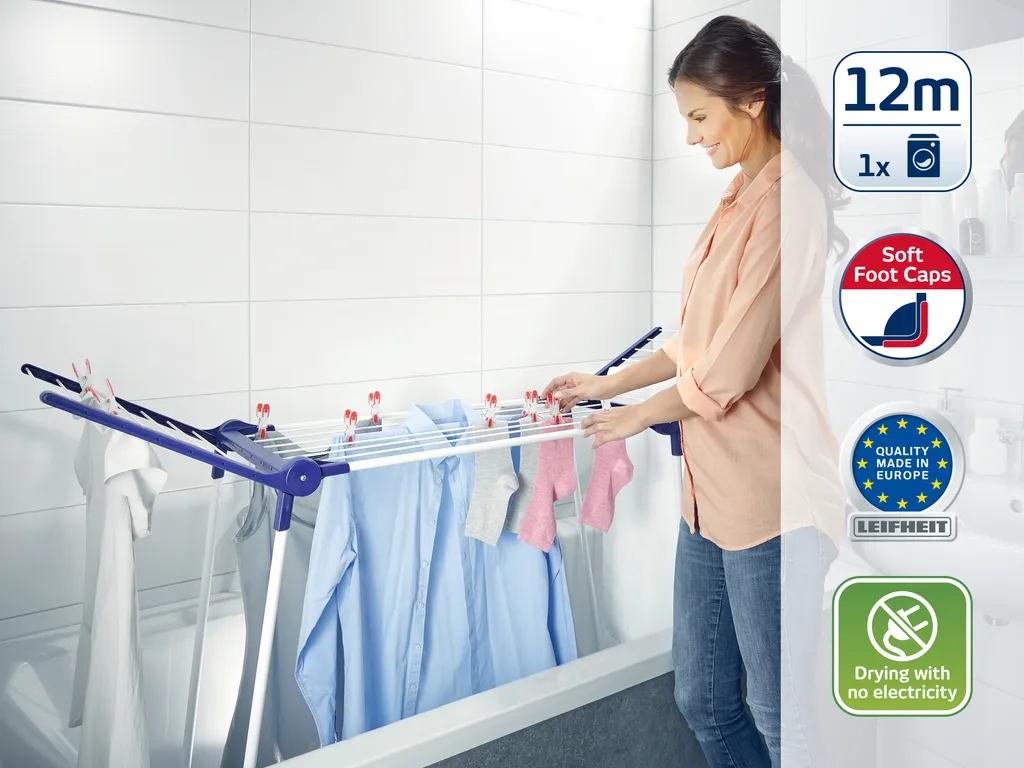 Leifheit Standtrockner Pegasus 120 Solid Compact 2 Leifheit Standtrockner Pegasus 120 Solid Compact – Bild 2