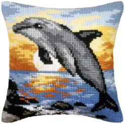 Orchidea 9065 Kreuzstichkissen Delfin