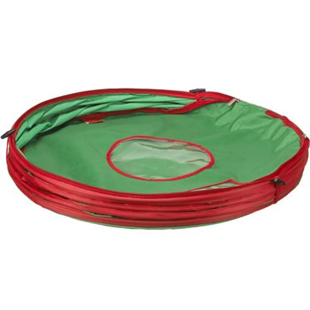 Weihnachtstasche Für Großen Weihnachtskranz Grün Rot 2 Weihnachtstasche Für Großen Weihnachtskranz Grün Rot – Bild 2