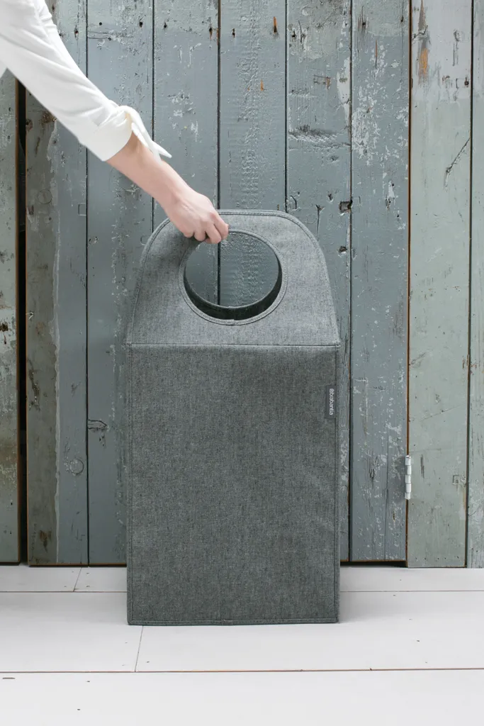 Brabantia Wäschekorbtasche 55 L Faltbar Schwarz 9 Brabantia Wäschekorbtasche 55 L Faltbar Schwarz – Bild 9